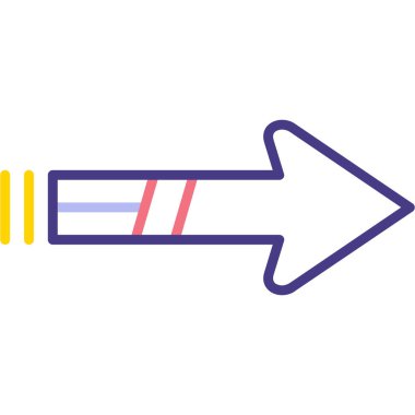 Ok. Web simgesi vektör illüstrasyonu