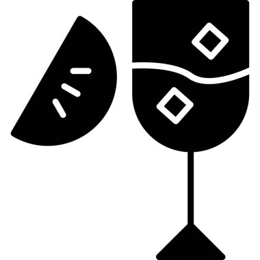 Katı bir içki kadehi simgesi