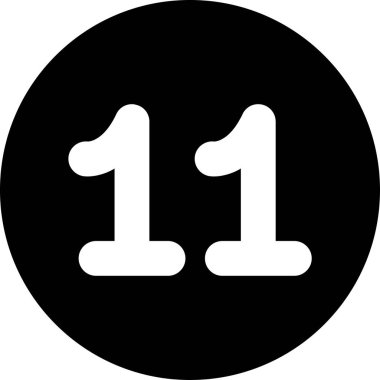 Katı biçimde 17 numara simgesi