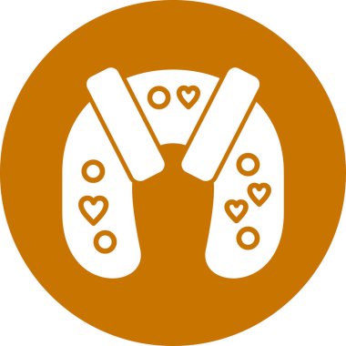 Bir kalp simgesinin vektör illüstrasyonu