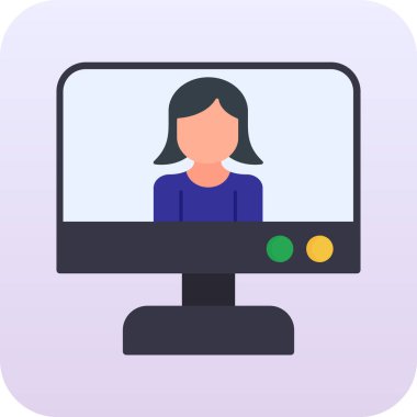 Online eğitim. Web simgesi