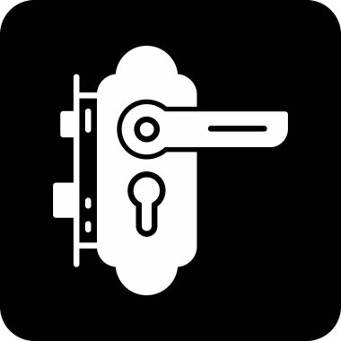 Bir kilit simgesinin vektör illüstrasyonu