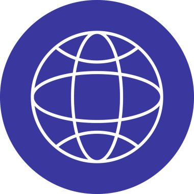 Küresel simge vektör illüstrasyonu