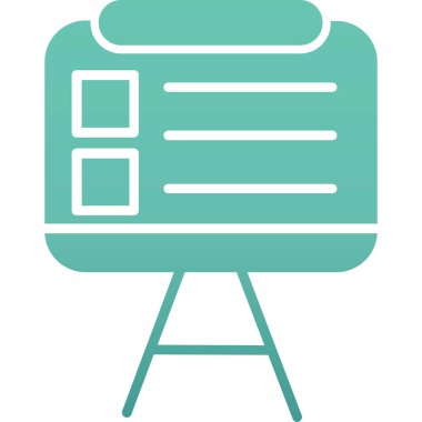 Bir takvim simgesinin vektör illüstrasyonu