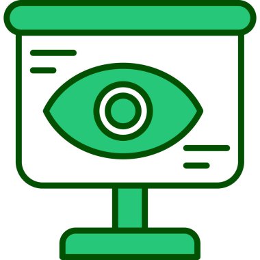 Göz simgesi, vektör illüstrasyonu