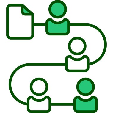 bağlantı paylaşım renk simgesi. vektör illüstrasyonu