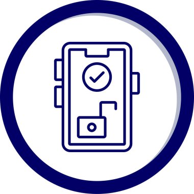 Pil. Web simgesi basit illüstrasyon