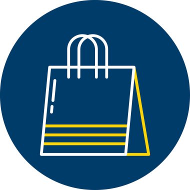 Alışveriş çantası. Basit simge