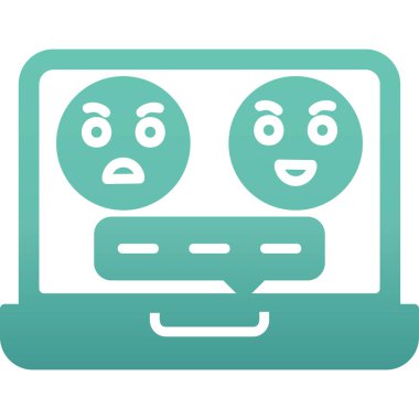 Robot simgesinin vektör illüstrasyonu