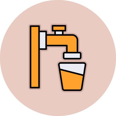 Su dokunun kutsal kişilerin resmi, vektör çizim