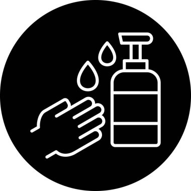 sabun. Web simgesi basit illüstrasyon