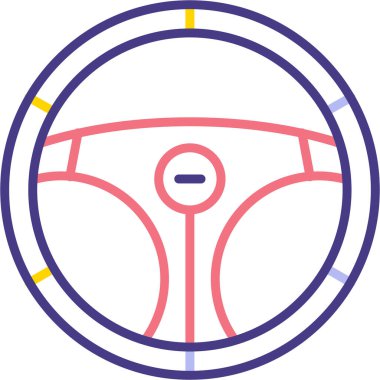 - Araba. Web simgesi basit illüstrasyon