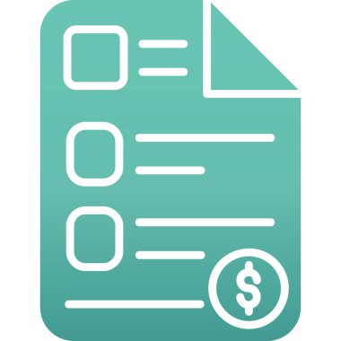 Bill simgesi vektör illüstrasyonu