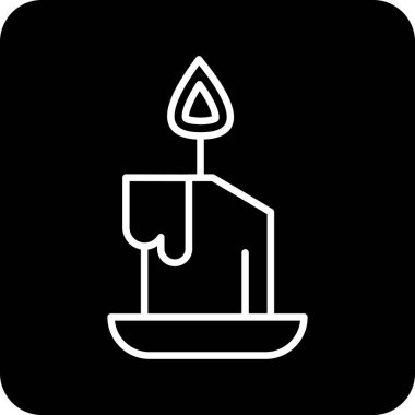 Mum simgesi vektör illüstrasyonu