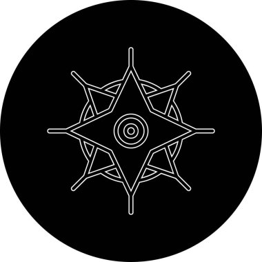 Cadılar Bayramı için siyah çizgi simgesi beyaz arkaplan vektör illüstrasyonunda izole