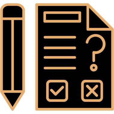 Kontrol listesi. Web simgesi basit illüstrasyon