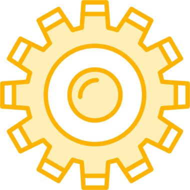 Dişliler. Web simgesi basit tasarım