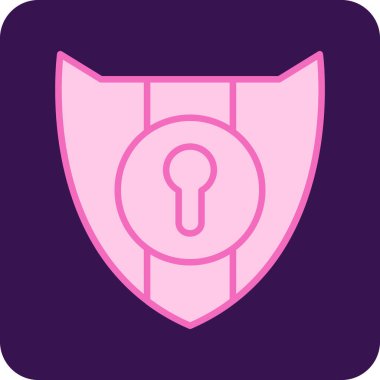 Kurdeleli bir kalkanın vektör çizimi