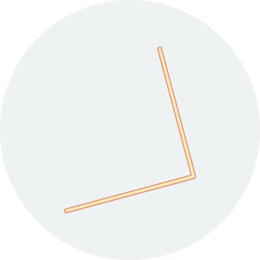 Düz bir sopa simgesi. 10 saniye.