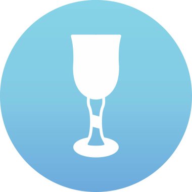 şarap cam ikonu vektör illüstrasyonu