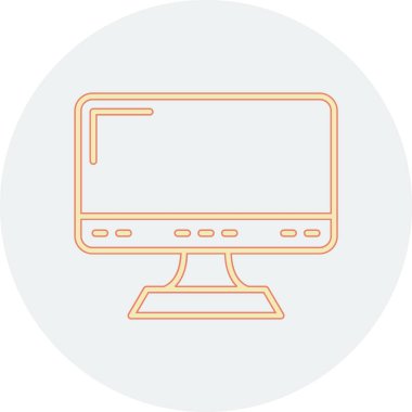 Bilgisayar. Web simgesi vektör illüstrasyonu