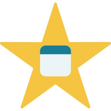 Favori yıldız vektör simgesi. düz biçim tasarımı.