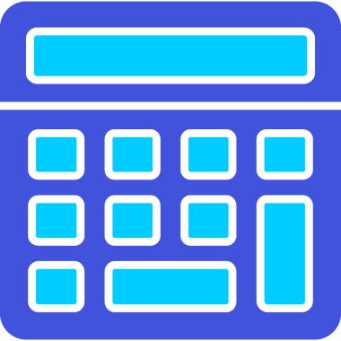 Hesap makinesi. Web simgesi basit illüstrasyon