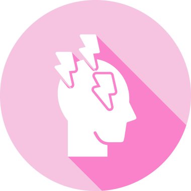 Beyin simgesi, vektör illüstrasyonu