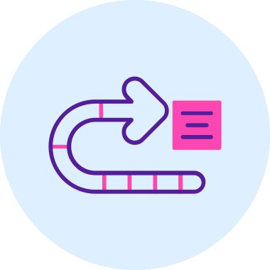 Bir spiralin modern tasarımının vektör çizimi