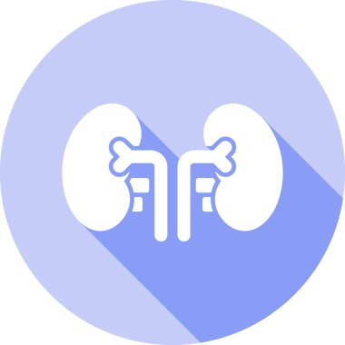 Böbrek. Web simgesi basit illüstrasyon