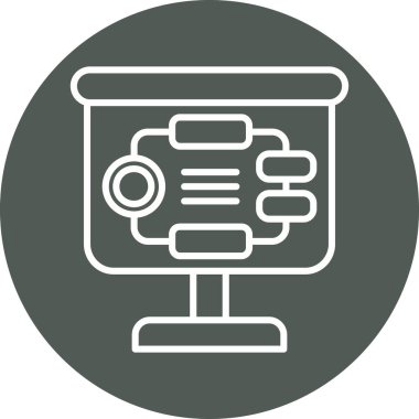 Seo simgesinin vektör illüstrasyonu