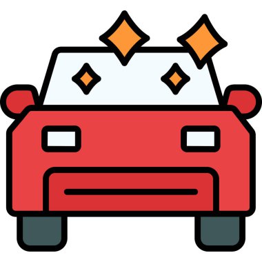 Araba. Web simgesi basit illüstrasyon