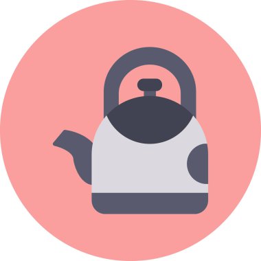 çaydanlık simgesi vektör illüstrasyonu