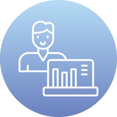 analitik simge vektör illüstrasyonu