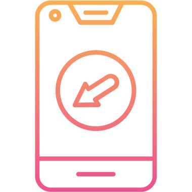 Telefon simgesi vektör illüstrasyonu