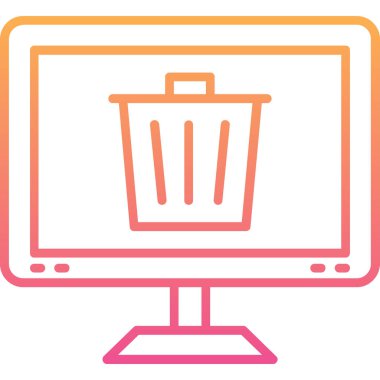 Çöp. Web simgesi basit tasarım