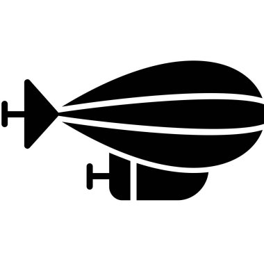 Zeppelin web simgesi, vektör çizim
