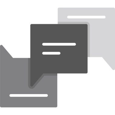 Sohbet mesajı vektör illüstrasyonu