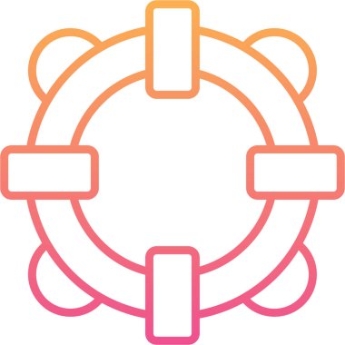 Bir ip simgesinin vektör illüstrasyonu