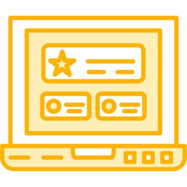 çevrimiçi web simgesi vektör illüstrasyonu