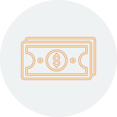 Dolar simgesi vektör illüstrasyonu