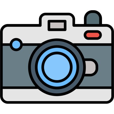 Kamera. Web simgesi basit illüstrasyon