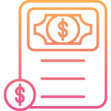 Dolar. Web simgesi basit illüstrasyon