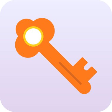 Anahtar. Web simgesi basit illüstrasyon