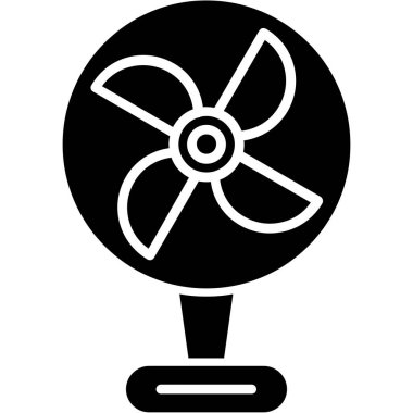 Moda tarzı izole edilmiş arka planda fan simgesi