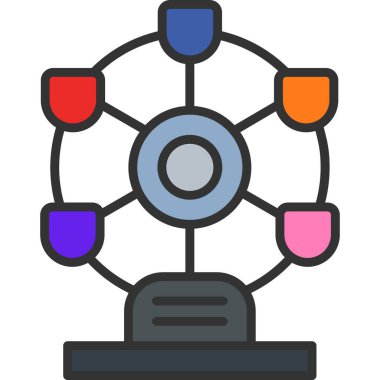 ağ web simgesi, basit vektör illüstrasyonu