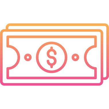 Doları vektör simge işareti simge vektör çizim kişisel ve ticari kullanım için..