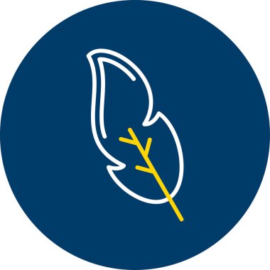 Yaprak. Web simgesi basit illüstrasyon