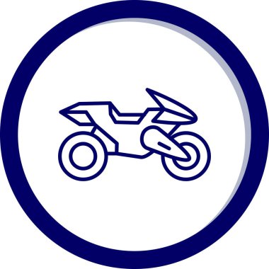 Moda tarzı izole edilmiş arka planda motosiklet simgesi