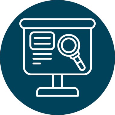 Arama simgesi vektör illüstrasyonu